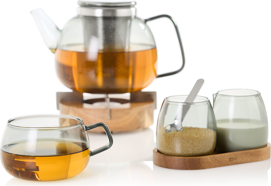 Tazas Yuna, 400 ml, ahumadas, 2 unidades