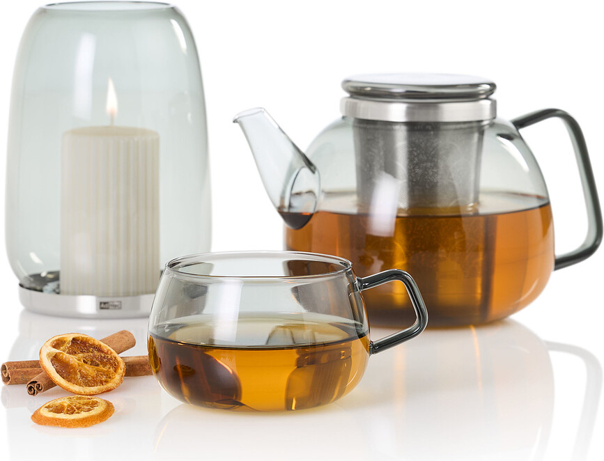 Tazas Yuna, 400 ml, ahumadas, 2 unidades