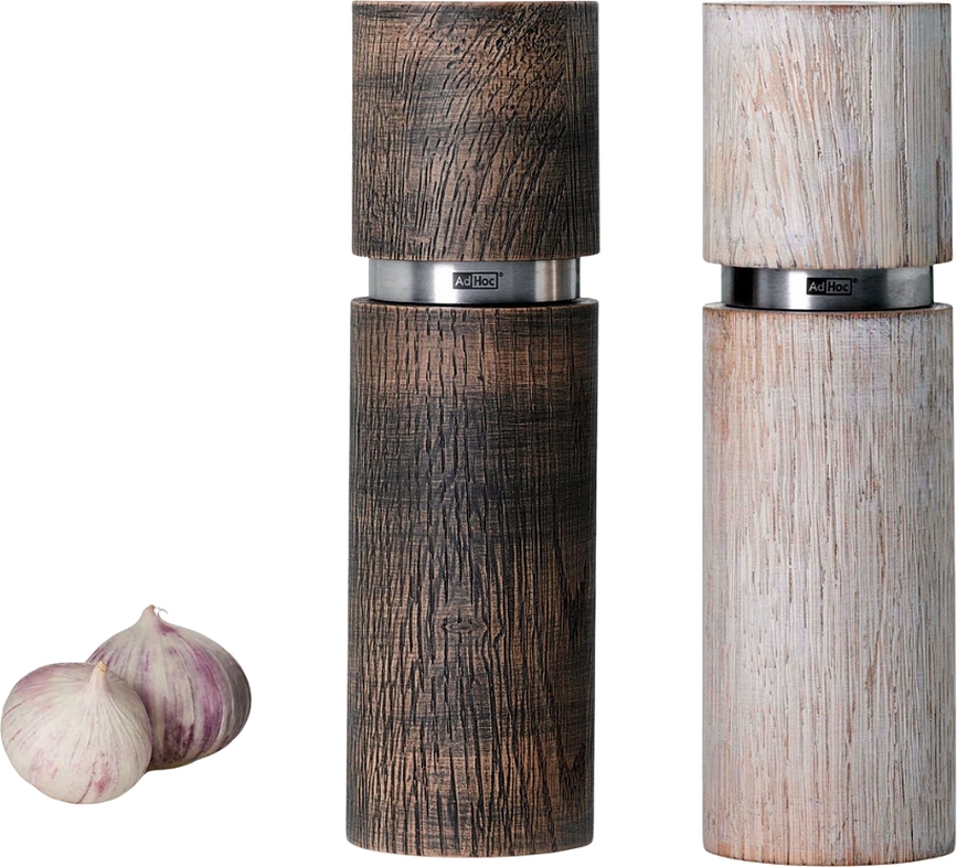 Textura Antique Mlinci za Sol i Papar 15 cm bijeli i smeđi 2 kom.