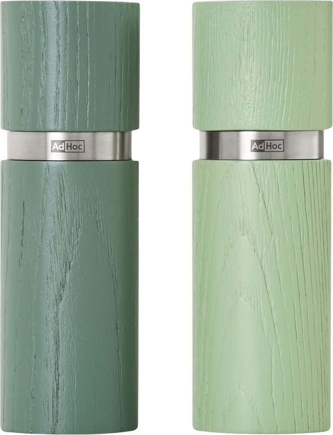 Textura S Mlinček za sol in poper, zelen, jesenov les