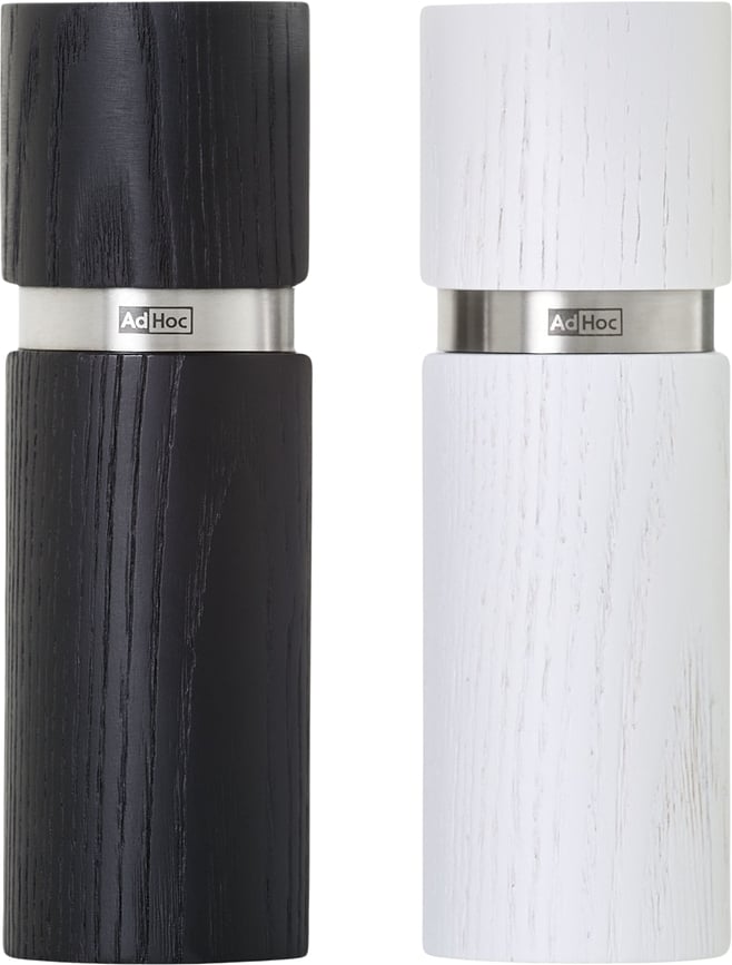 Textura S Mlinci za sol i papar jasenovo drvo crni i bijeli