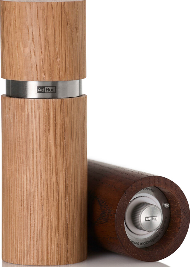 Textura S Μύλοι για αλάτι και πιπέρι, ξύλο δρυός, 2 τμχ