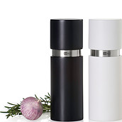 Textura Salt and pepper mills S black and white