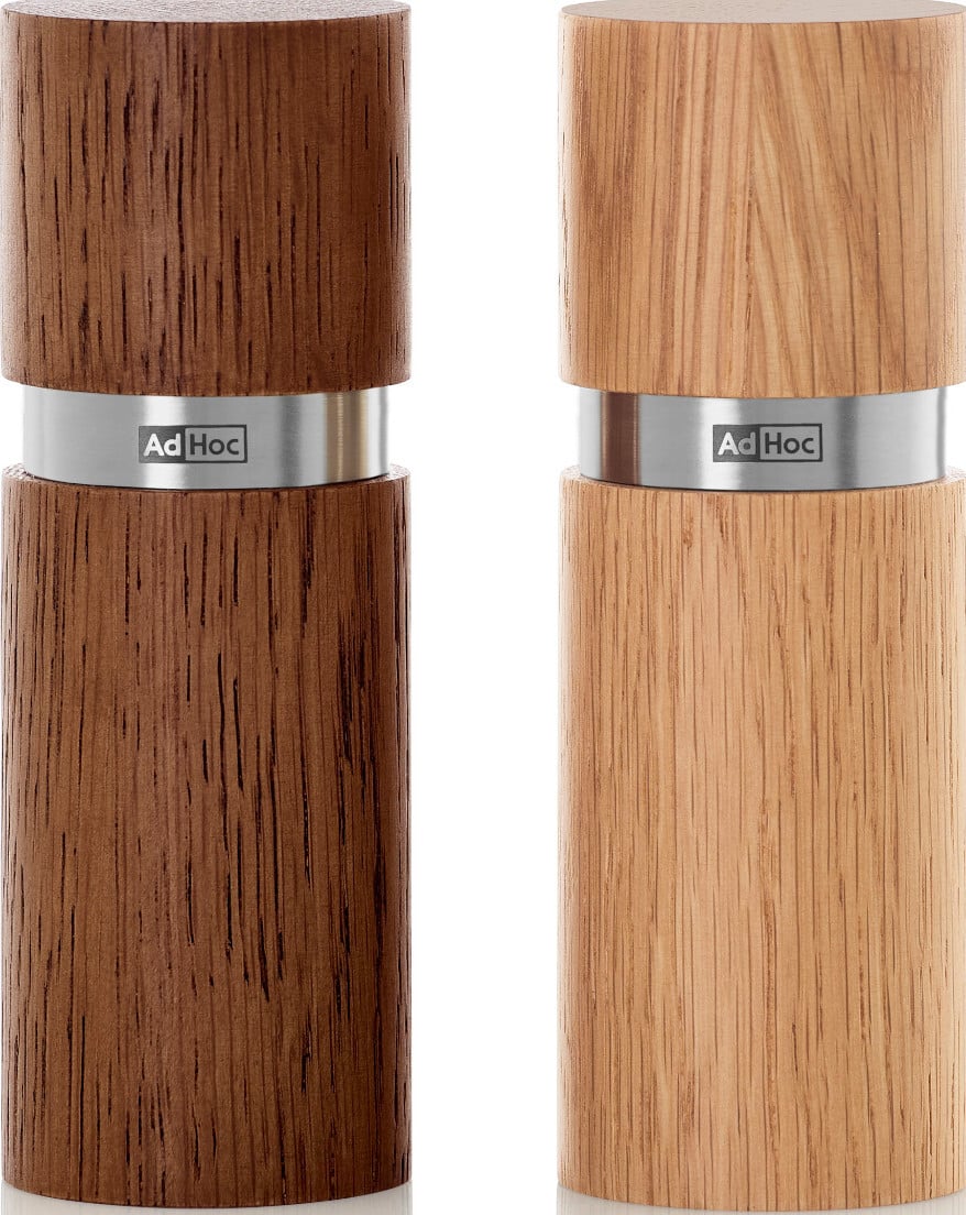 Textura Salz- und Pfeffermühlen XS dunkle und helle Eiche 2 St.