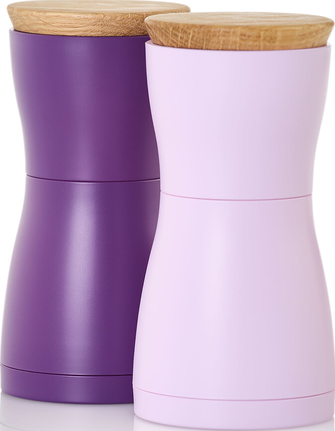 Twin Μύλοι Αλατοπίπερου, μωβ, 2 τμχ