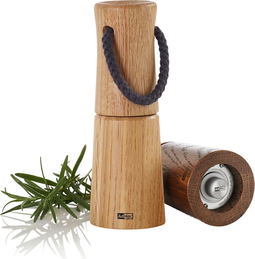 Yaso Moulin à sel et à poivre 17 cm, chêne foncé