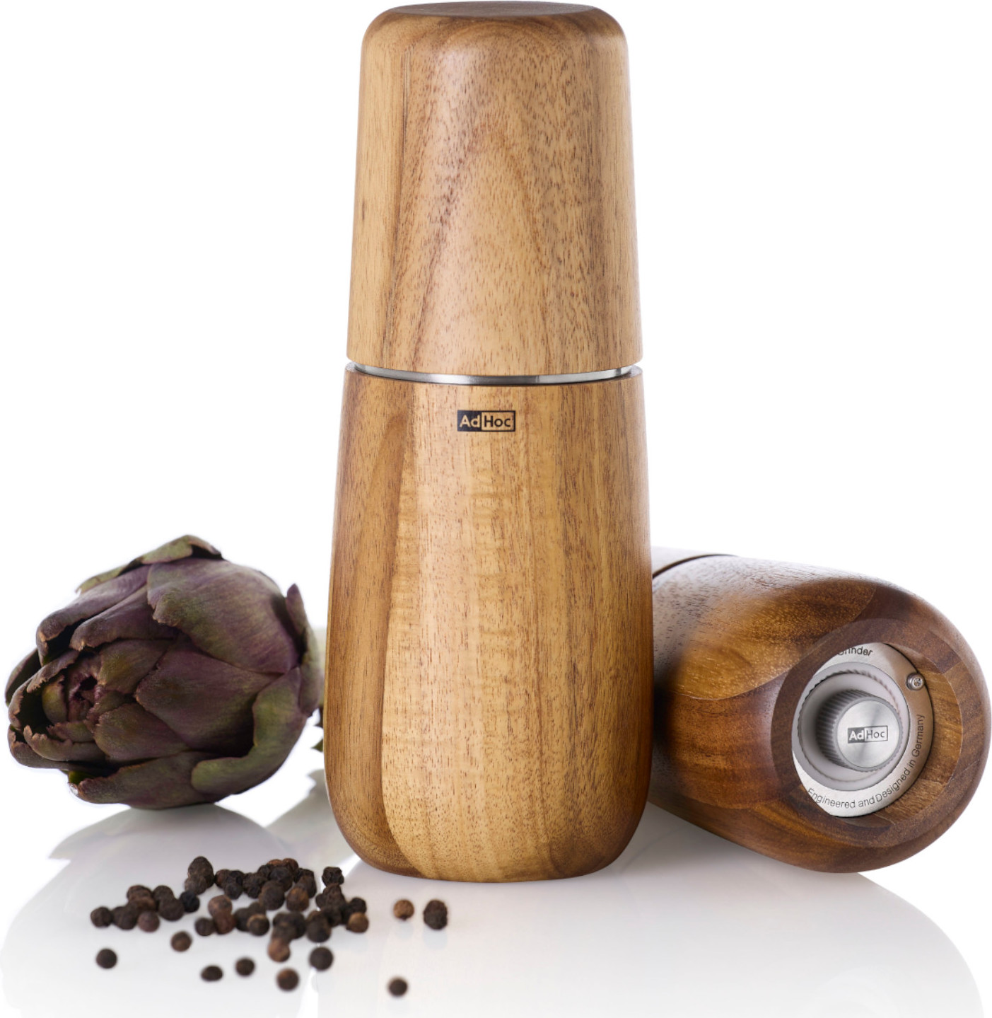 ADHOC Acacia Wood Salt or Pepper Mill