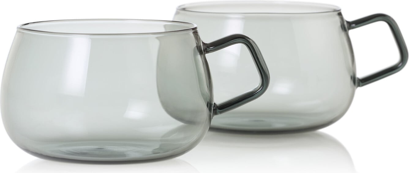 Yuna Kaffee- oder Teetassen 400 ml verdunkelt 2 St.