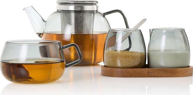 Yuna Kaffee- oder Teetassen 400 ml verdunkelt 2 St