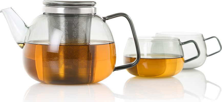 Yuna Tasses 400 ml, fumées, Lot de 2