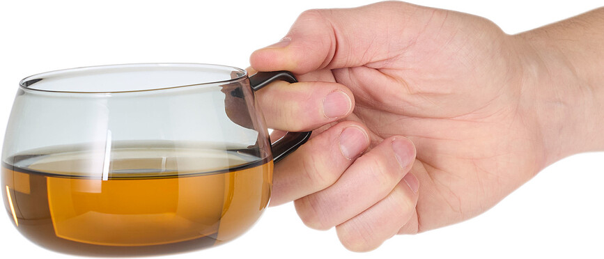 Yuna Tasses 400 ml, fumées, Lot de 2