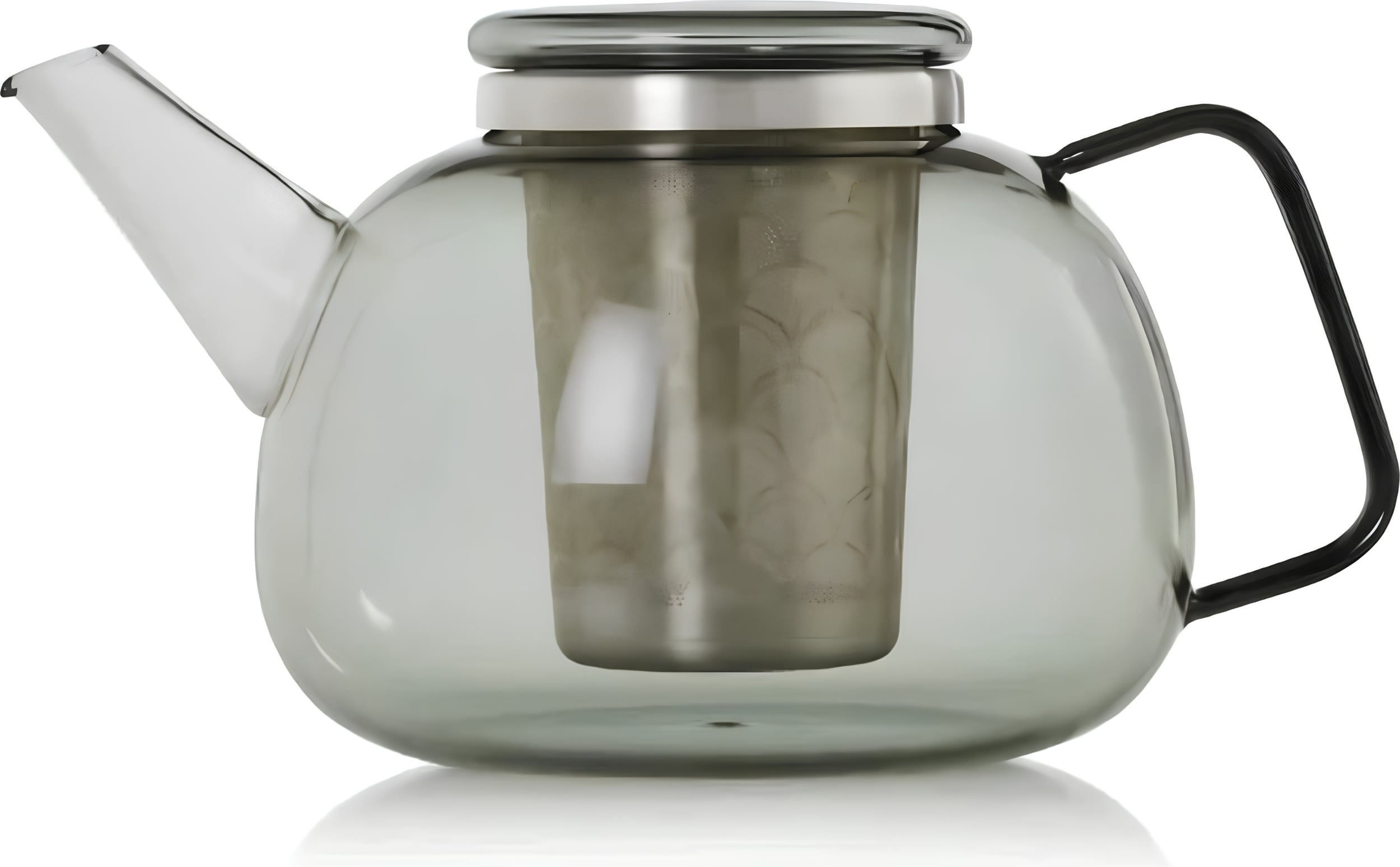 ADHOC Tetera YUNA 1,6L Vidrio/Gris gris