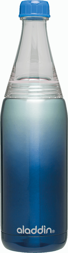 Fresco Twist&Go Bottle blue stainless steel