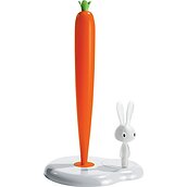 Bunny & Carrot Paper towel holder 29 cm white