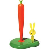 Popierinių rankšluosčių laikiklis Bunny & Carrot žalios spalvos 29 cm