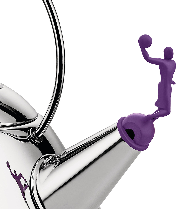 9093 Virgil Abloh Čajnik s piščalko, omejena izdaja, 2 l, vijoličen