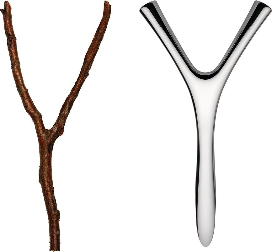 Abrebotellas Virgula Divina, plateado