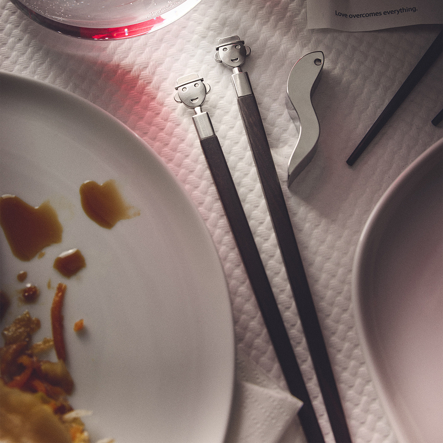 Alessandro M Štapići za Sushi s držačem Set od 3 dijela