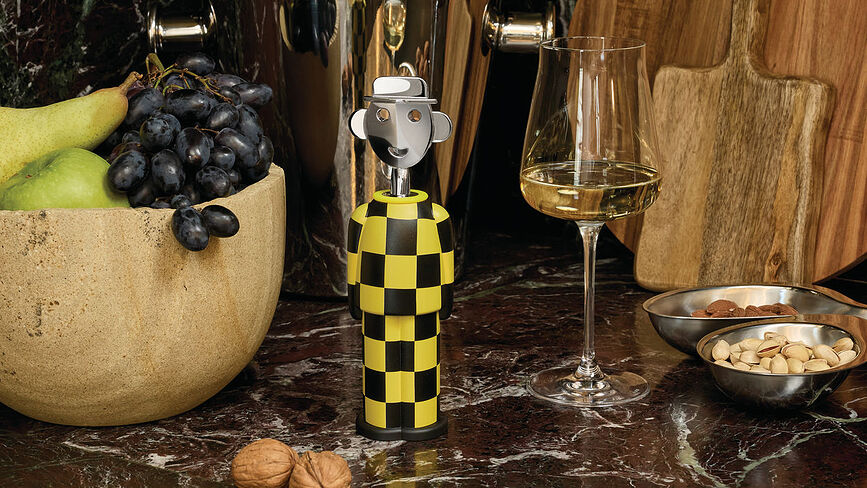 Alessandro M. Tire-bouchon, jaune et noir