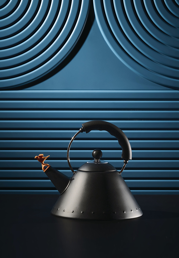 Alessi 9093 Βραστήρας με Σφυρίχτρα, 2 L, μαύρος ματ