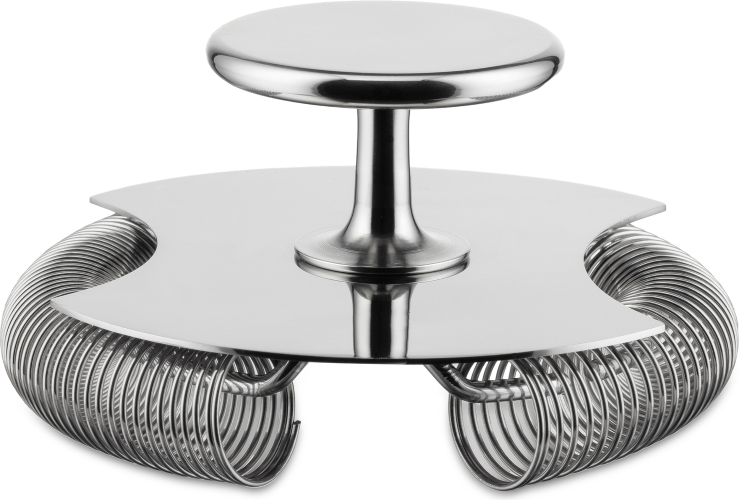 ALESSI Doppel - Barsieb GIA27 10,2cm Edelstahl  silber