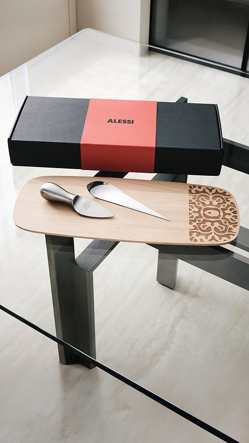 Alessi & Cheese Set za serviranje sira, v darilni škatli, 3-delni