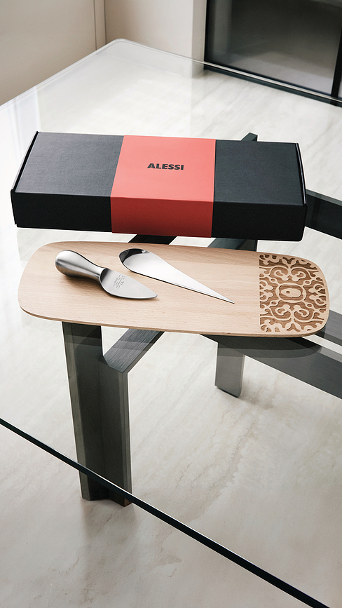 Alessi & Cheese Set za sir u poklon kutiji Set od 3 dijela