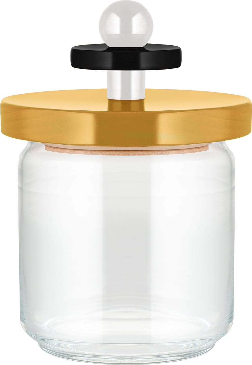Alessi ES16 Glas 0,75 l gelb mit luftdichtem Deckel