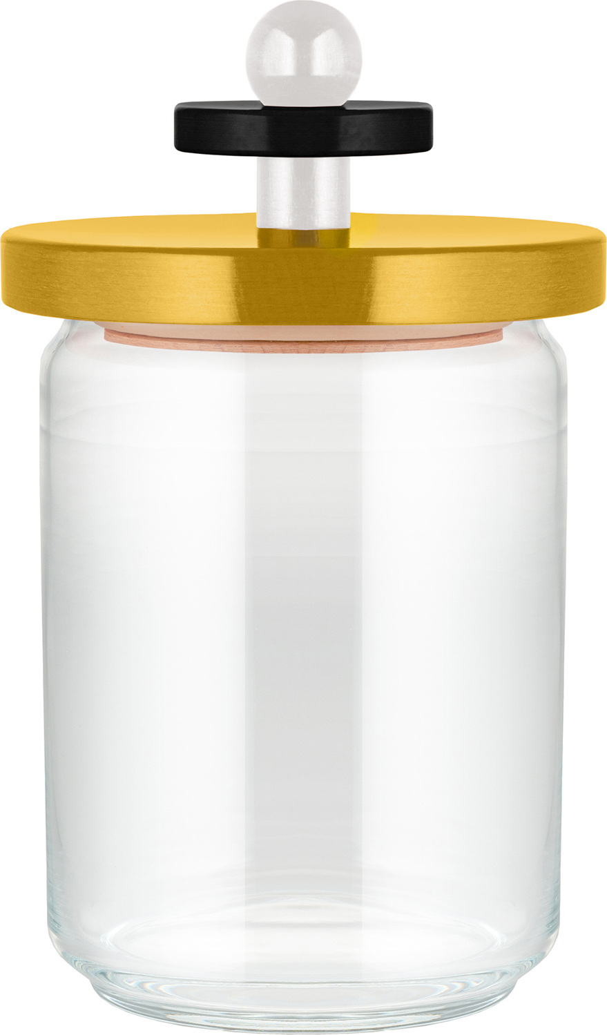 Alessi ES16 Glas 1 l gelb mit luftdichtem Deckel