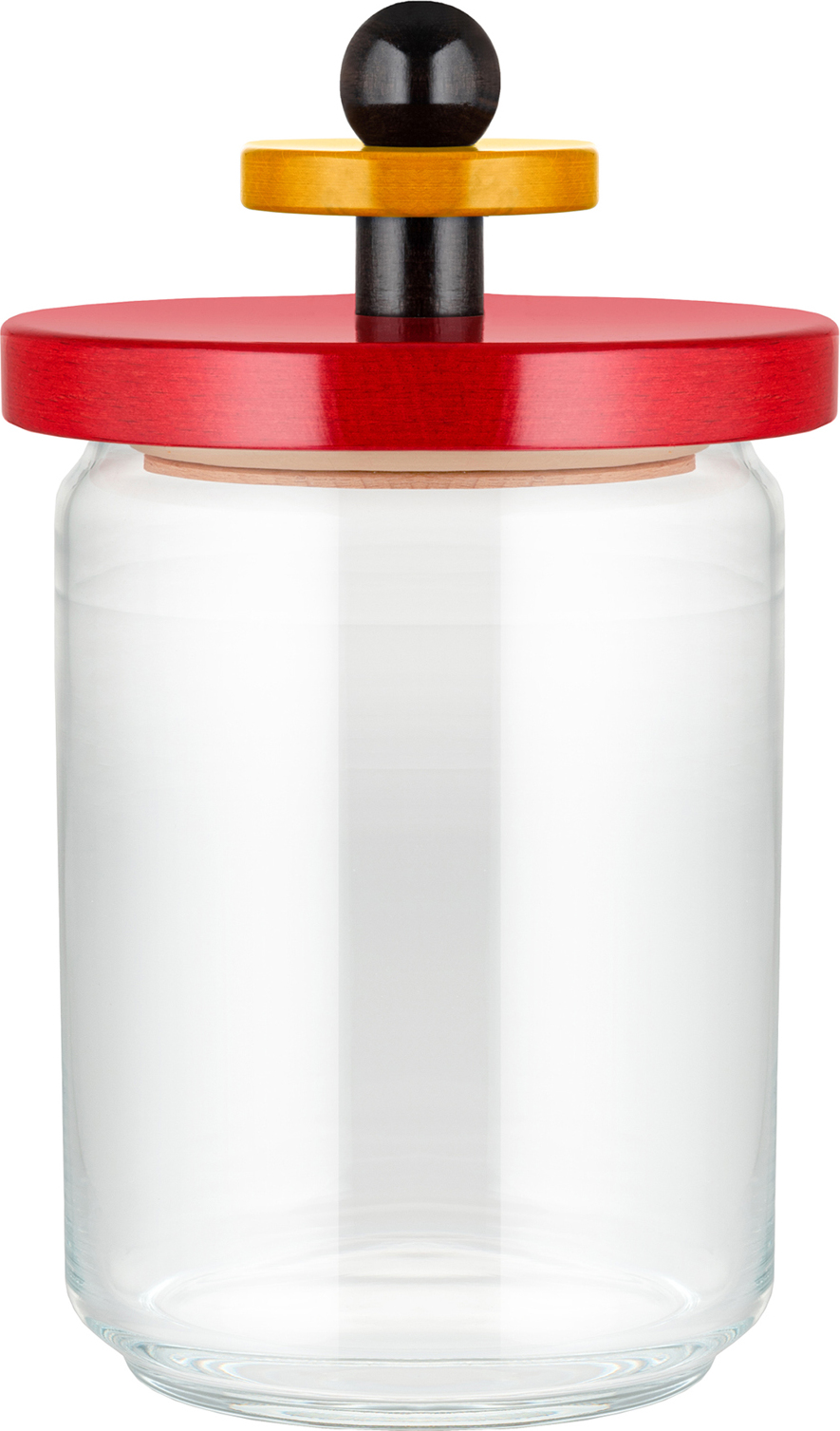 Alessi ES16 Glas 1 l rot mit luftdichtem Deckel