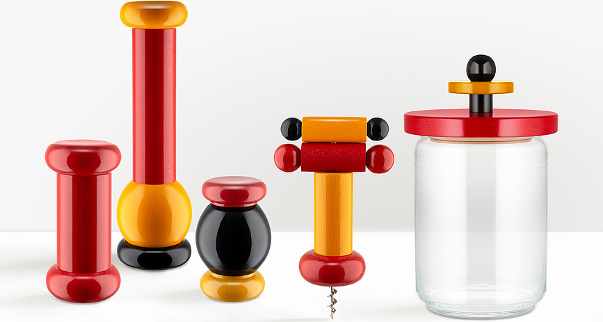 Alessi MP0210 Μύλος Μπαχαρικών, κόκκινος