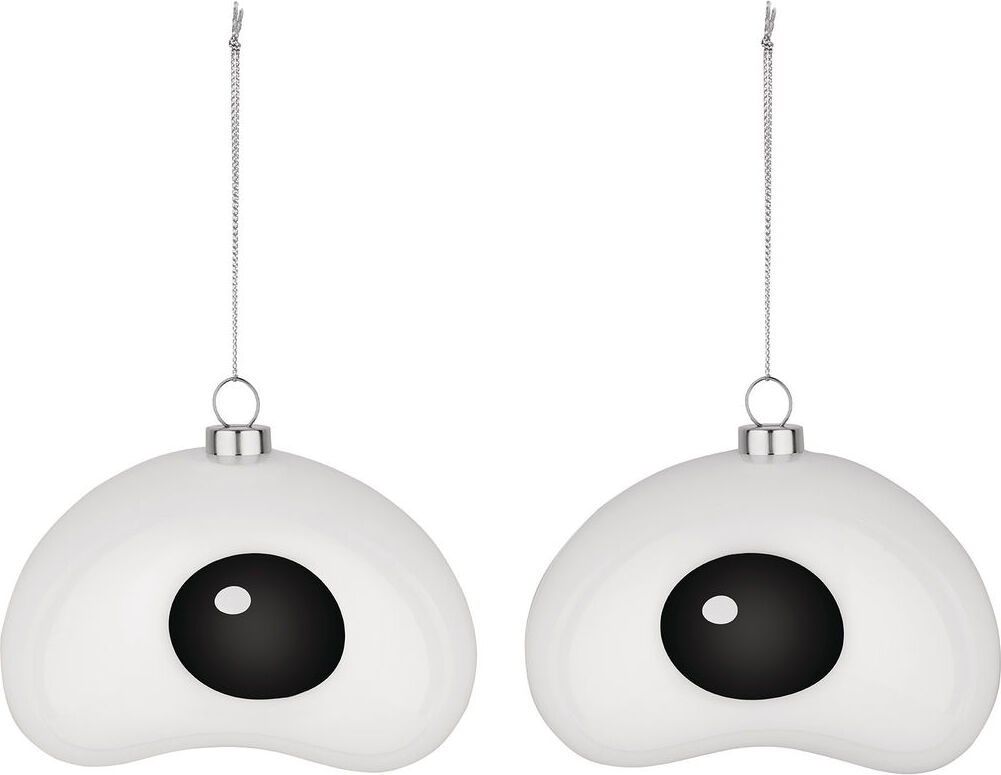 Glaskugeln Alessi Nick Christbaumkugeln Augen, 2 St.