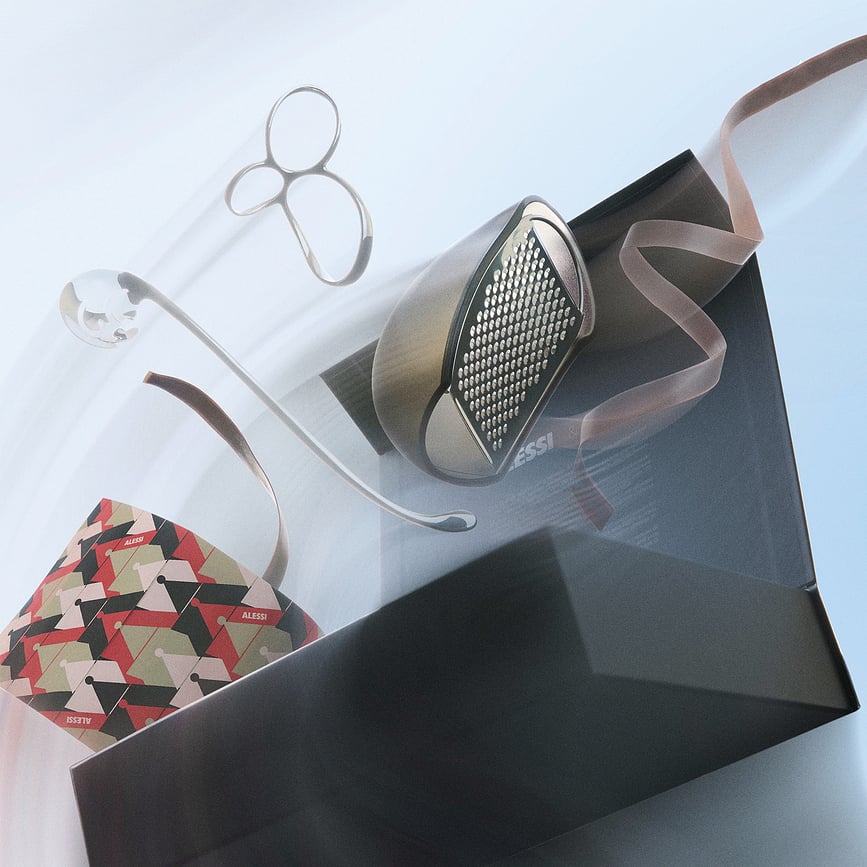 Alessi & Pasta Set d'Accessoires pour pâtes, Set 3 pièces