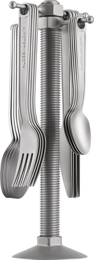 Alessi Set jedilnega pribora s stojalom, 17-delni set