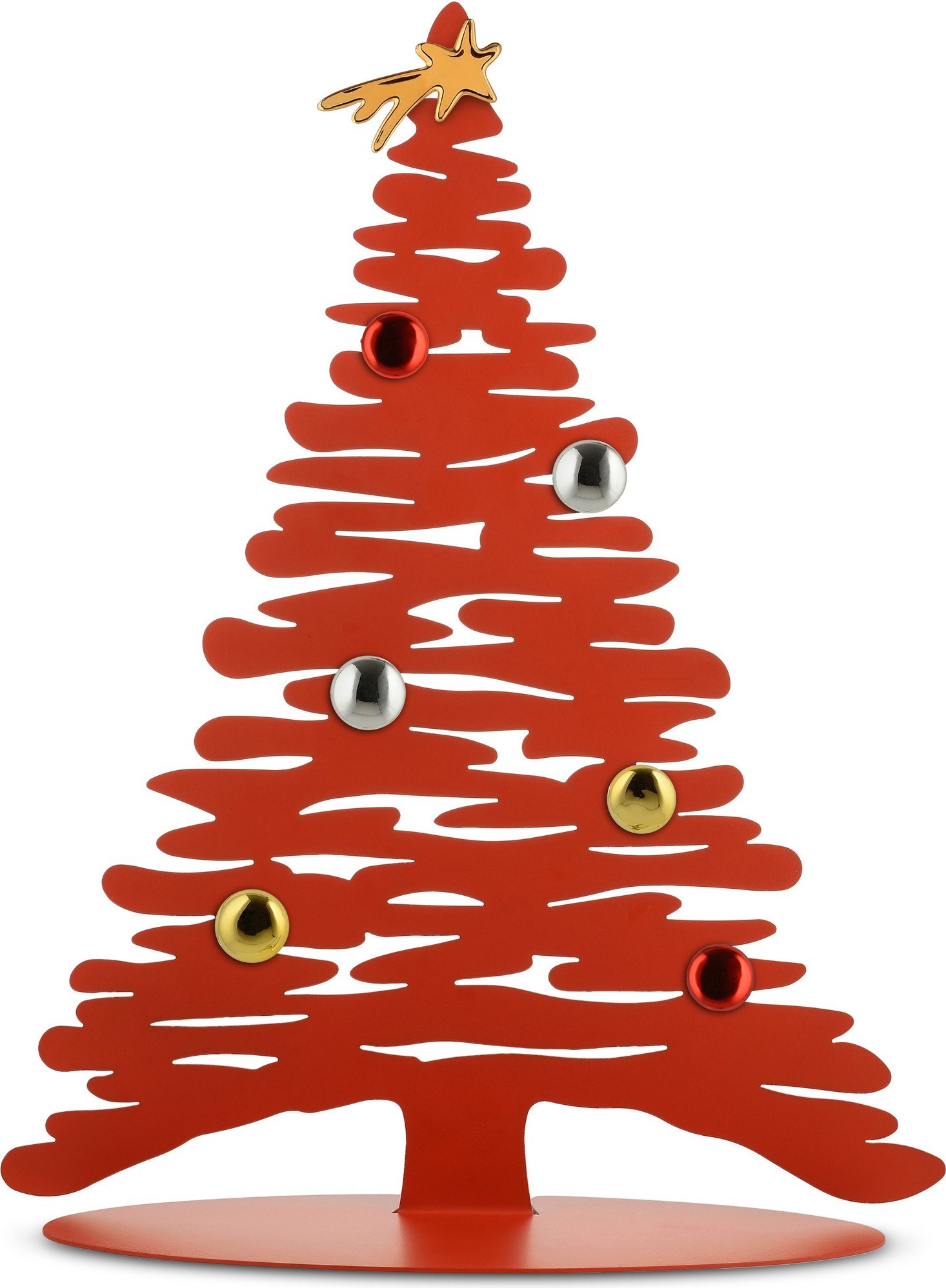 Alessi Weihnachtsdekoration Weihnachtsbaum rot