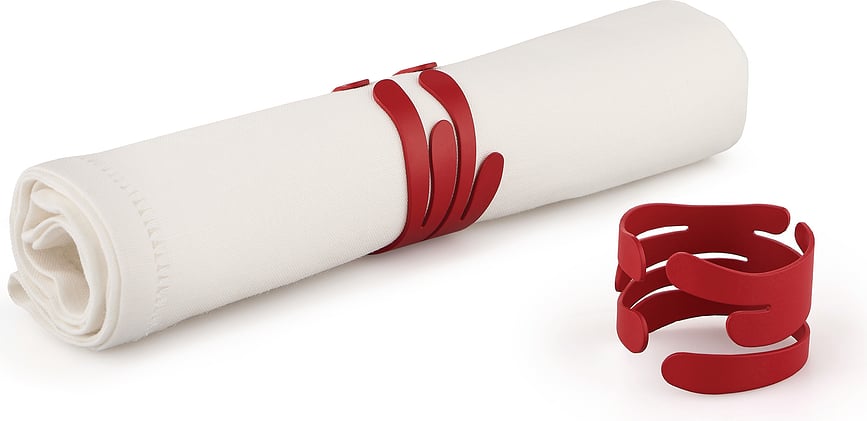 Anillos para servilletas Barkring, plateados, 2 unidades