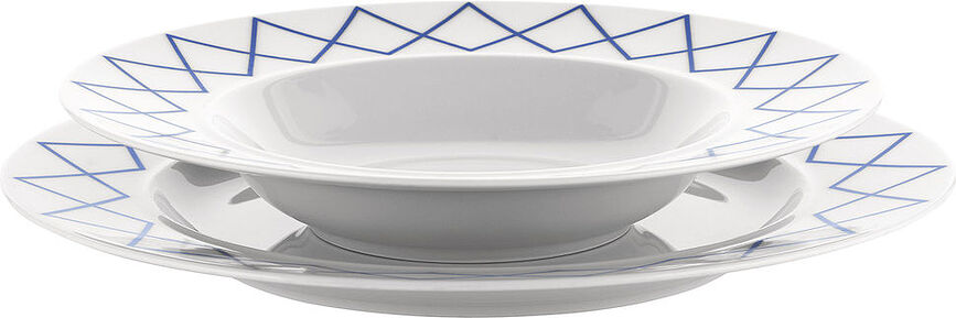 Assiette plate La Bella Tavola 27 cm, motif bleu