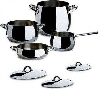 Le Creuset Signature - Set di pentole 5 pezzi, coperchi in acciaio inox Le Creuset Signature - Set di pentole 5 pezzi, coperchi in acciaio inox