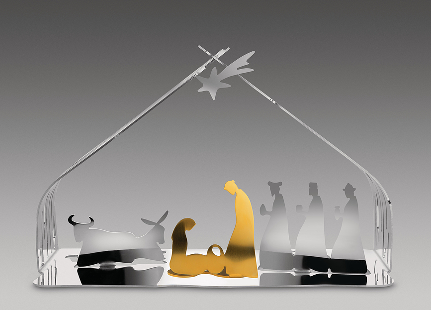 Bark Crèche, dorée