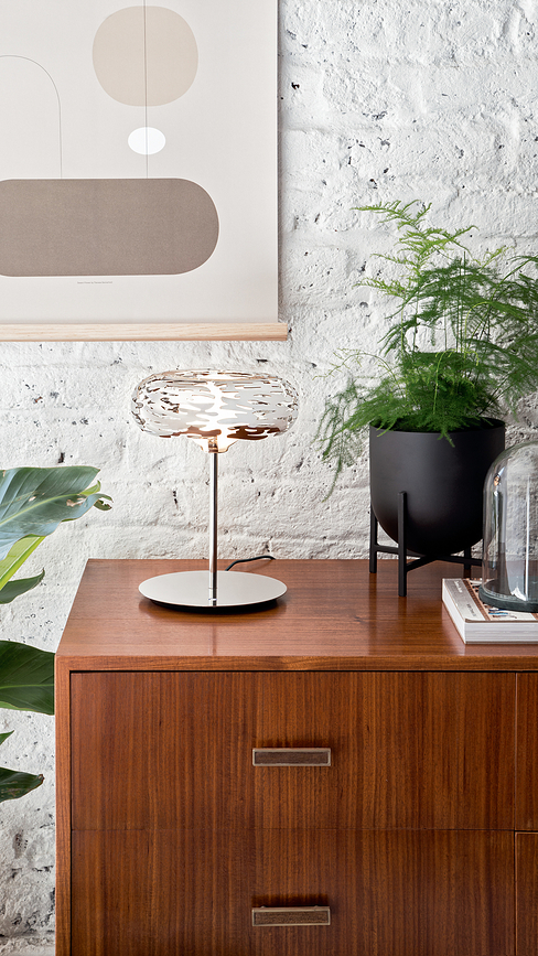 Bark Επιτραπέζιο Φωτιστικό, ασημί