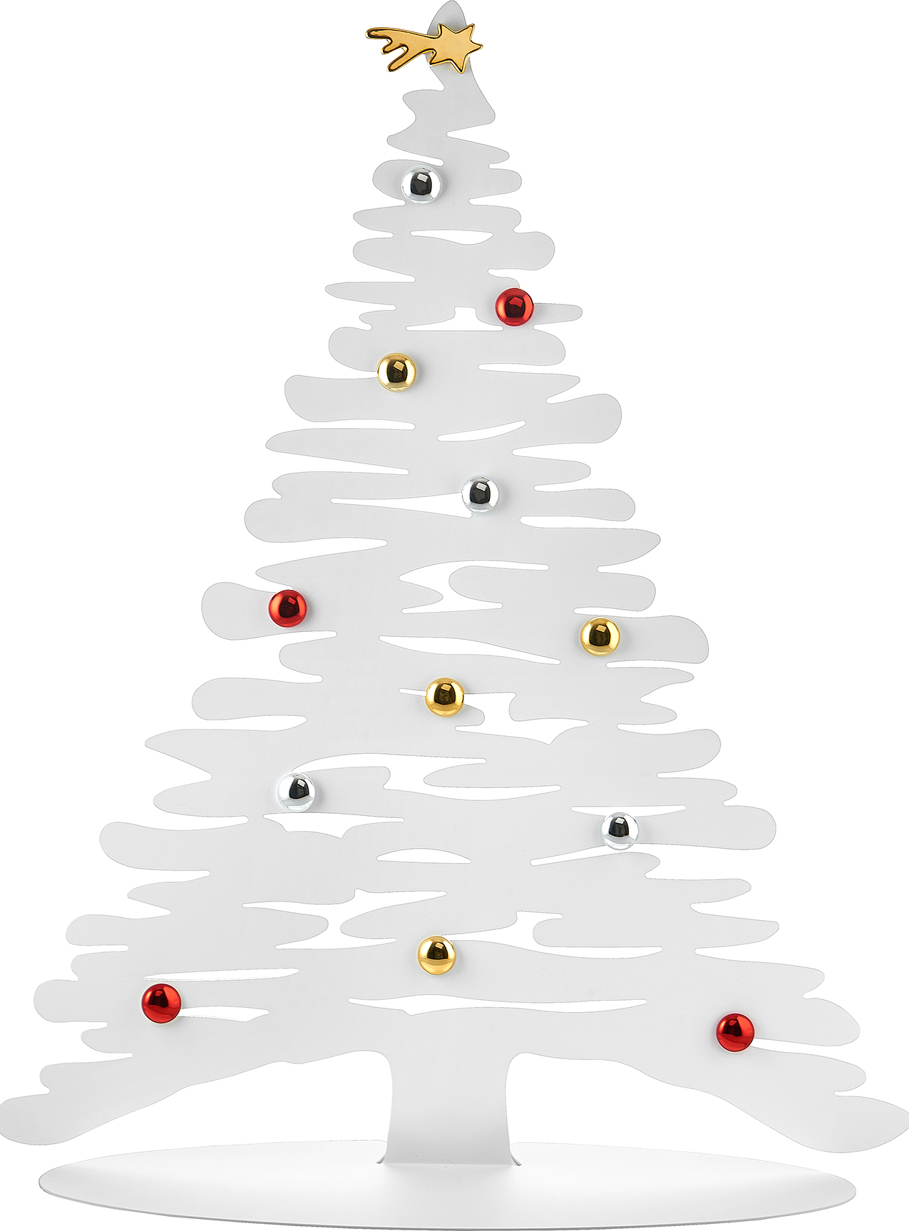 Bark Jõulukaunistus jõulupuu valge magnetitega