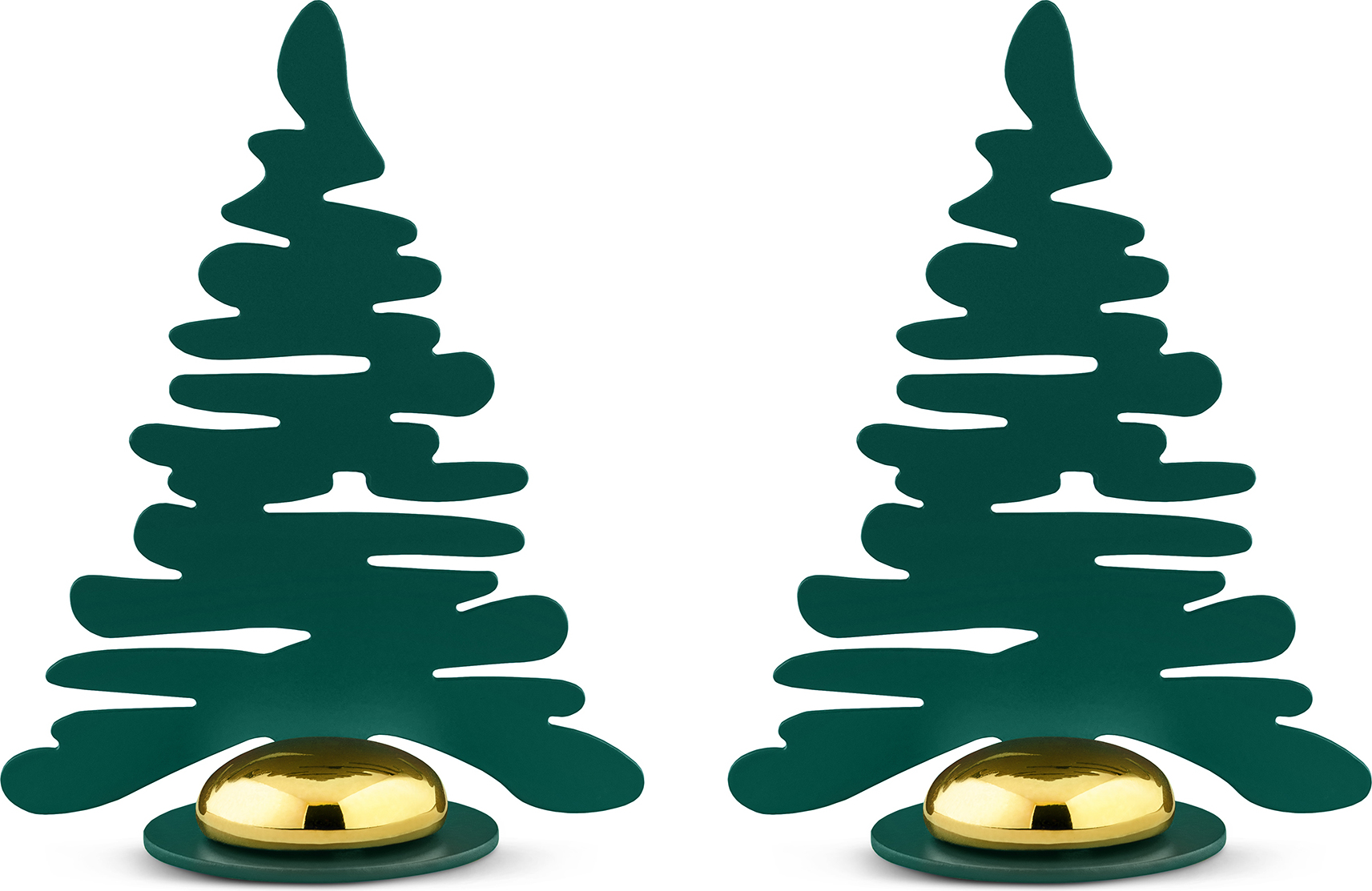 Bark Weihnachtsschmuck Weihnachtsbäume grün 2 St.