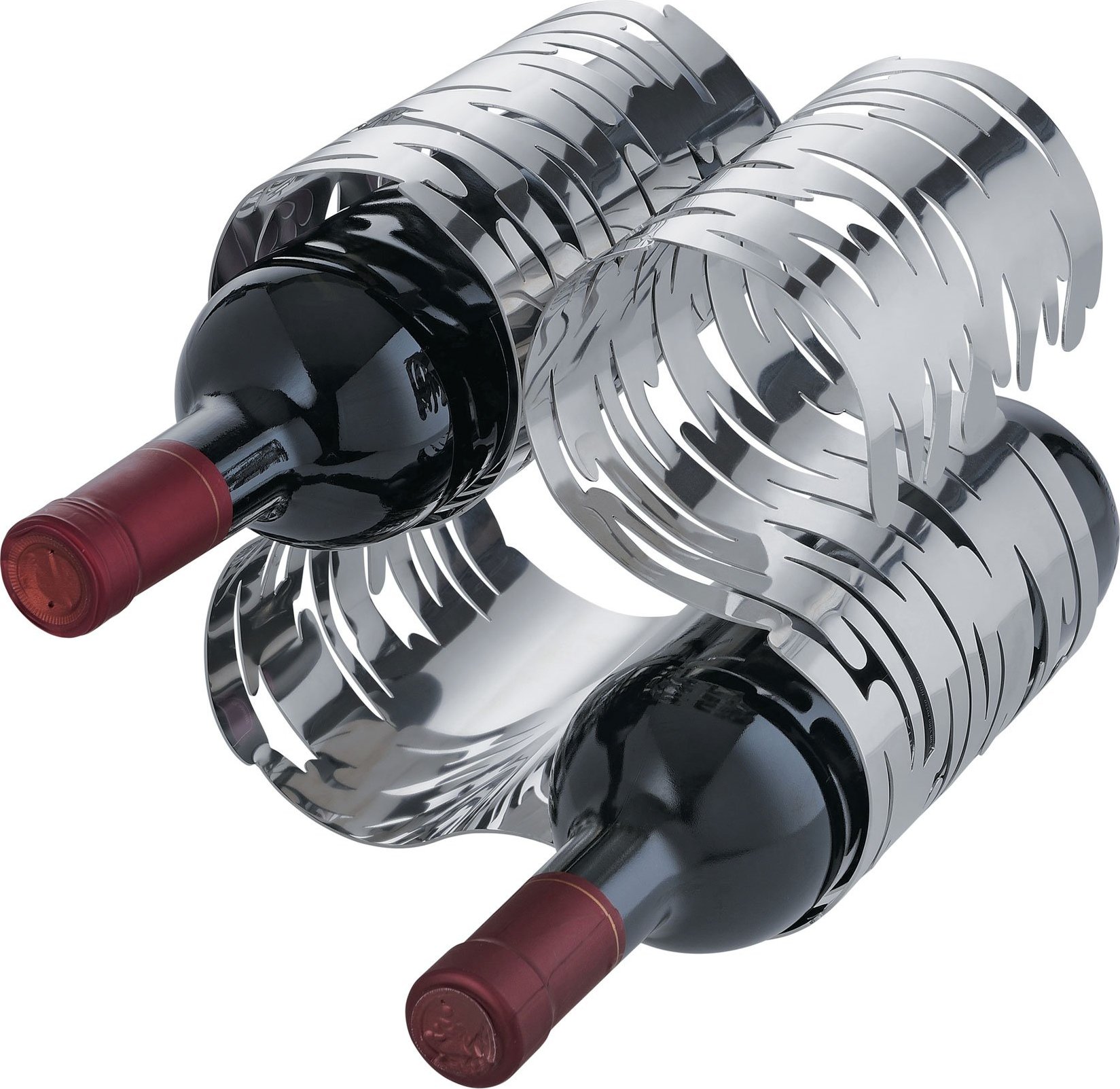 Bark Weinregale polierter Stahl