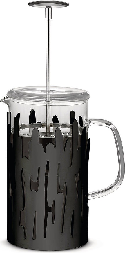 Barkoffee Cafetière à Piston, argentée, polie
