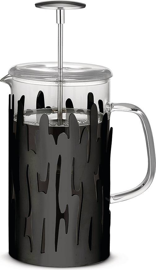 Barkoffee Cafetière à Piston, argentée, polie
