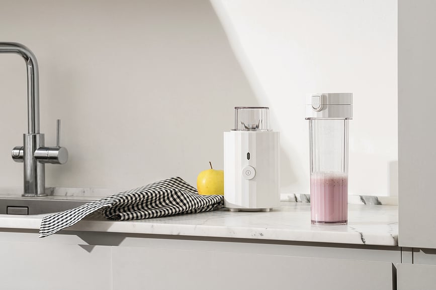 Batidora On The Go Plissé, blanco