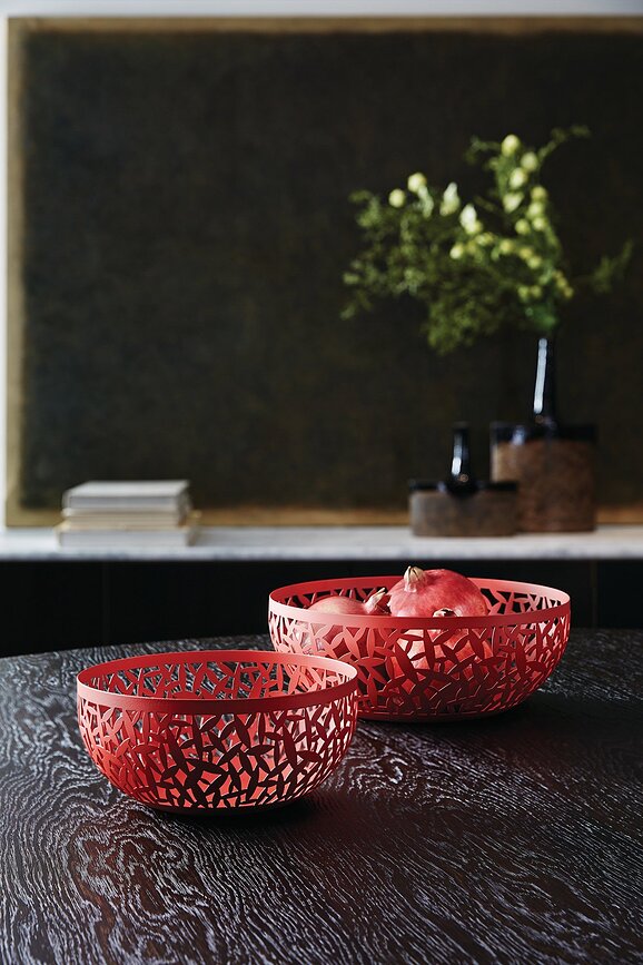 Cactus! Fruit bowl red - Alessi - Marta Sansoni | FormAdore