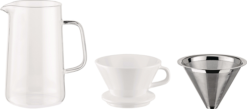 Cafetera de goteo Slow Coffee, con jarra, Set de 3 piezas