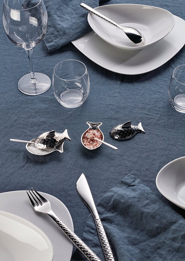 Colombina Fish Salt or pepper container - Alessi FM24 | FA