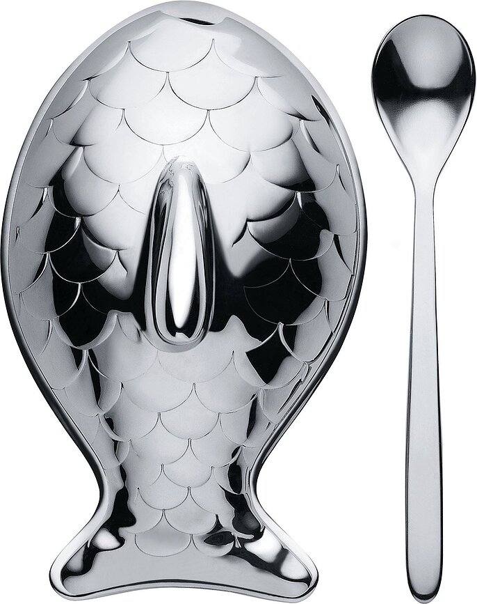 Colombina Fish Salt or pepper container - Alessi FM24 | FA
